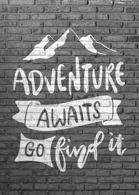 Adventure Quote Graffiti