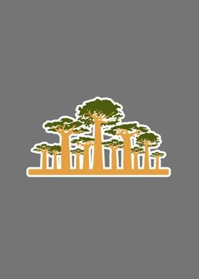 Baobab trees minimal