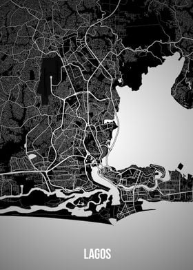 Lagos dark map