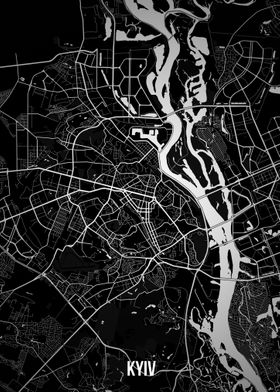 Kyiv dark map