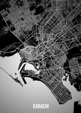 Karachi dark map