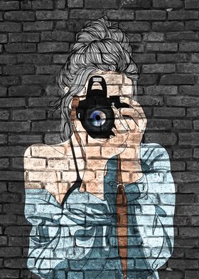 Photographer Graffiti Art