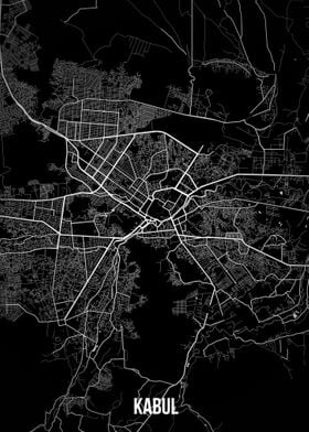 Kabul dark map