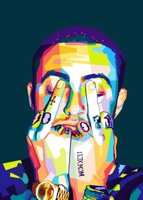 Mac Miller Wpap Pop Art