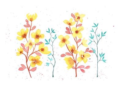 Floral watercolor 