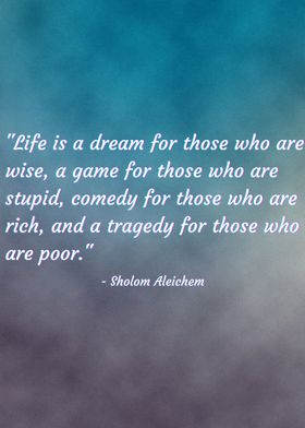 Quote Sholom Aleichem