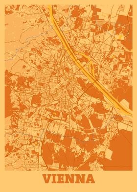 Vienna Sunset City Map