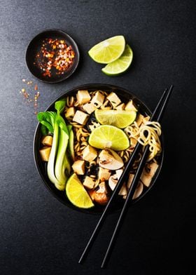 Tofu asian soup