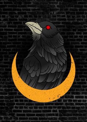 Crow tattoo' Poster by almost seven | Displate