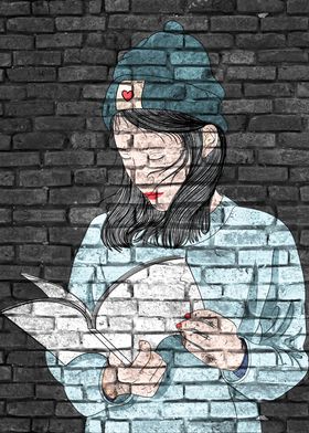 Reading Teenager Graffiti