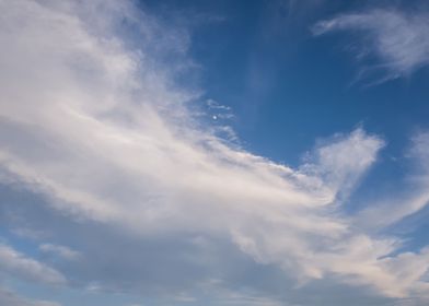 Panoramic cloudscape scene