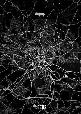 Leeds dark map