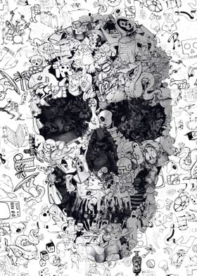 Doodle Skull