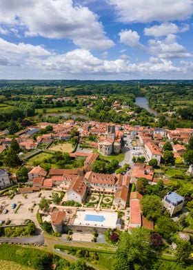 Vouvant from the sky