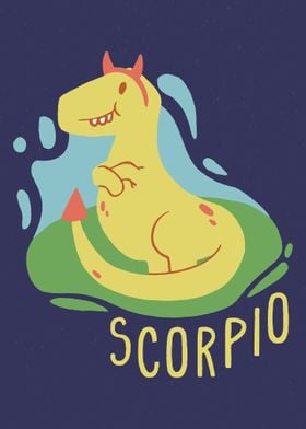 ZODIAC CUTE DINO SCORPIO