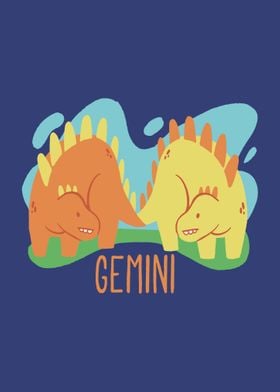 ZODIAC CUTE DINO GEMINI