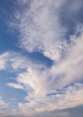 Panoramic cloudscape scene