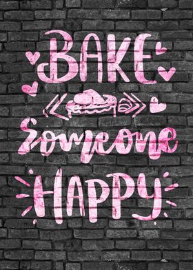 Bake Happy Graffiti Art