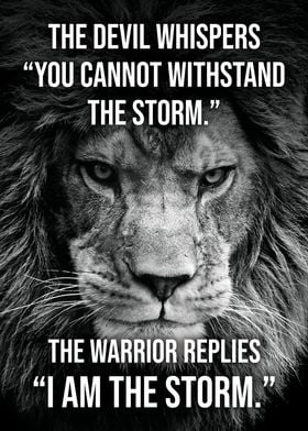 Warrior I AM The Storm