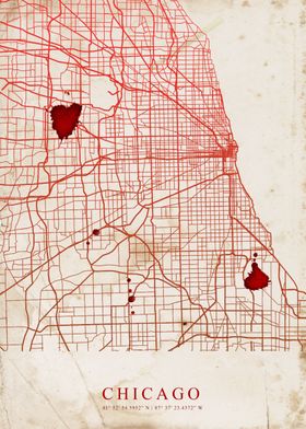 Chicago Old Map