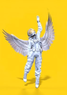 Astronaut with wings