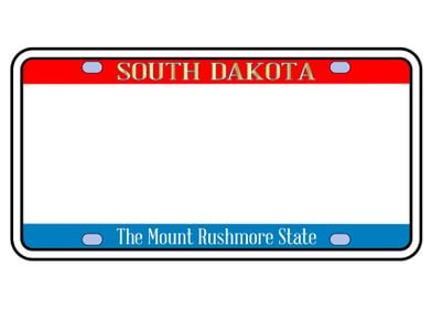 Blank South Dakota License
