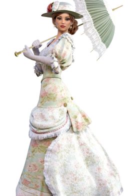 Fashionable vintage dress 