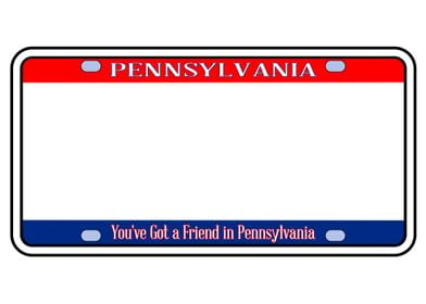 Blank Pennsylvania License