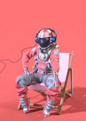 Astronaut sitting