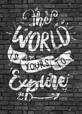 Explorer Quote Graffiti