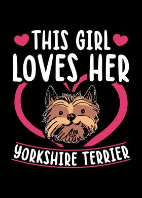 Yorkshire Terrier Dog Girl