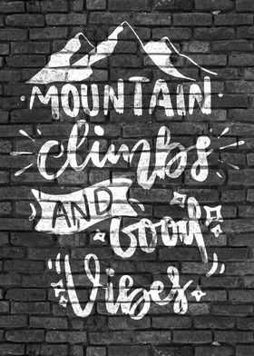 Climbing Quote Graffiti