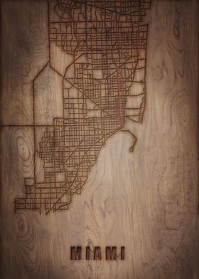 Miami Wood Map