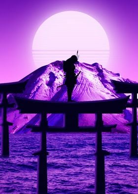 samurai synthwave