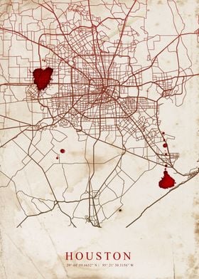 Houston Old Map