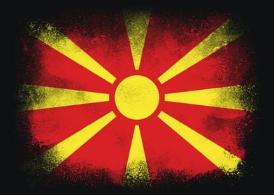 North Macedonia Flag