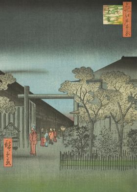 Dawn At Yoshiwara Quarters