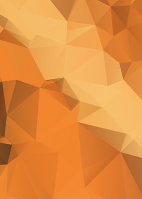 orange polygonal poster