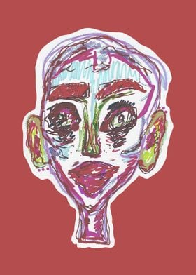 Abstract Cartoon Portrait