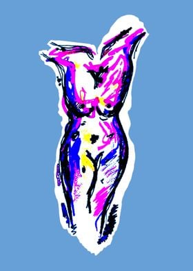 Popart body abstract