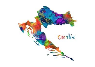 Croatia map 