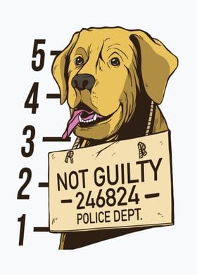 CUTE DOG MUGSHOT