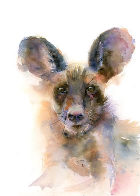 Hyena painting