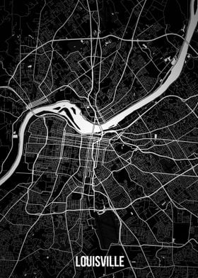 Louisville dark map