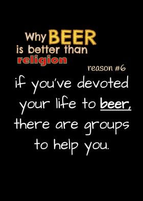 Beer vs Religion Groups