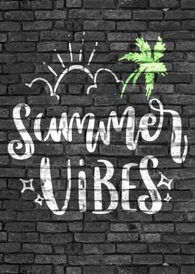 Summer Vibes Lettering Art