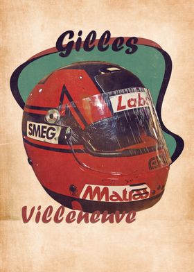 Gilles Villeneuves Helmet