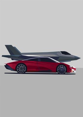 McLaren Speedtail vs F35