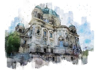 Berlin Cathedral Landscape