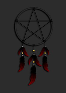 'Pentagram Dreamcatcher' Poster by Josh B | Displate